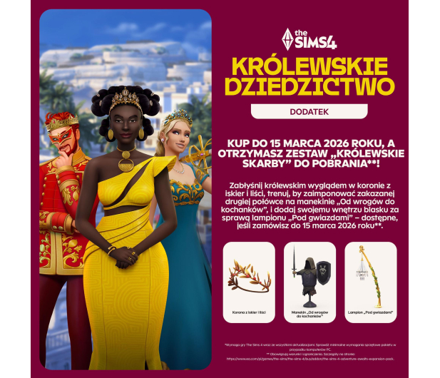 PC The Sims 4 Królewskie Dziedzictwo - 1500661 - zdjęcie 2